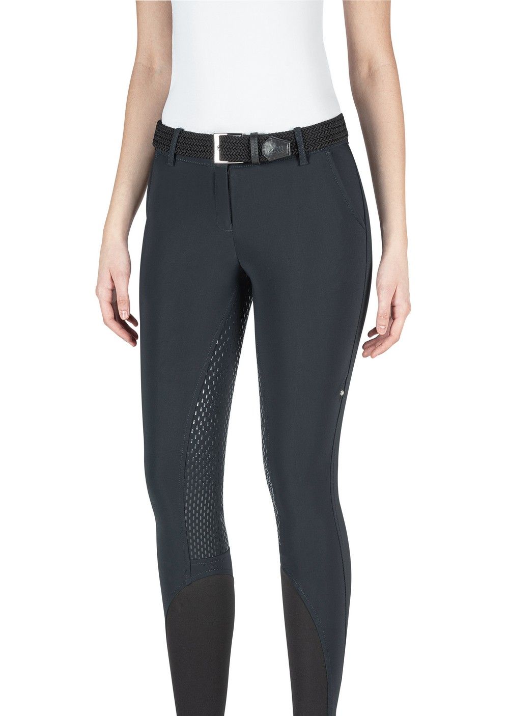 Equiline pantalon d'équitation femme full grip Julik noir