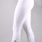 Pantalon d'équitation femme Ischia blanc avec grip aux genoux