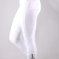 Pantalon d'équitation femme Ischia blanc avec grip aux genoux