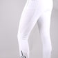 Pantalon d'équitation femme Ischia blanc avec grip aux genoux