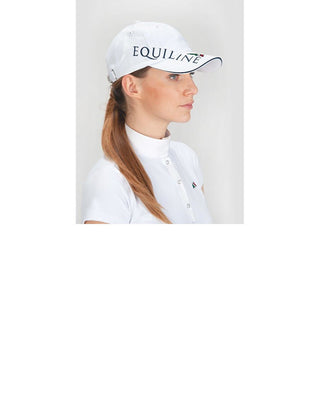 Casquette ajustable Equiline avec logo Equiline blanc