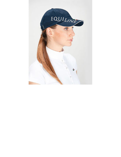 Casquette réglable Equiline avec logo Equiline bleu