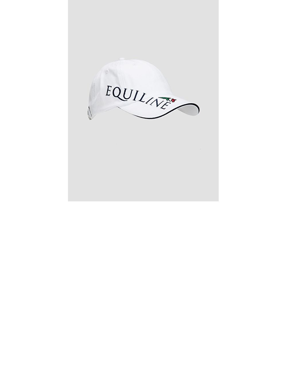 Casquette ajustable Equiline avec logo Equiline blanc