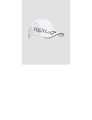 Casquette ajustable Equiline avec logo Equiline blanc