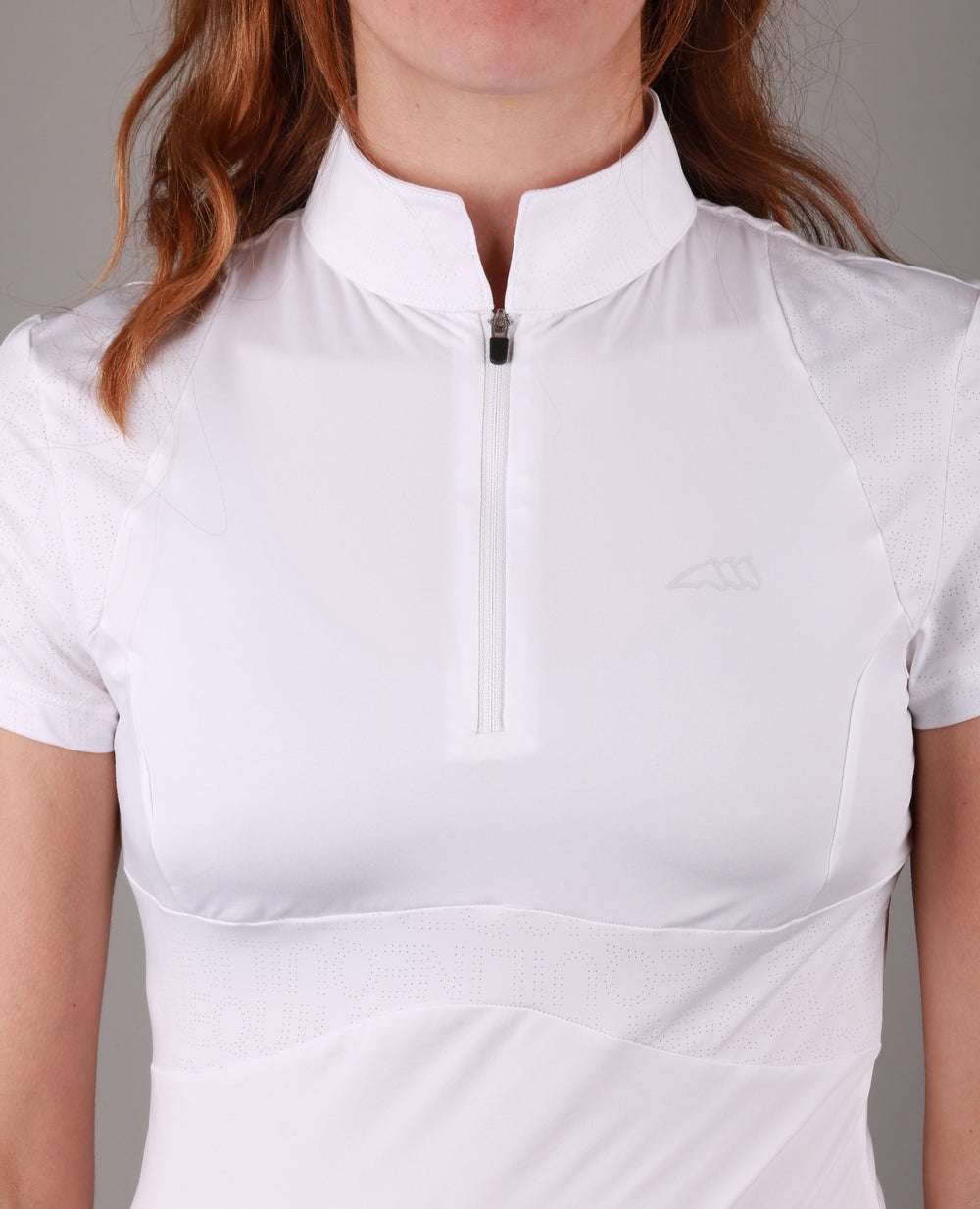 Chemise de compétition Equiline à manches courtes pour femmes Cellac Blanc